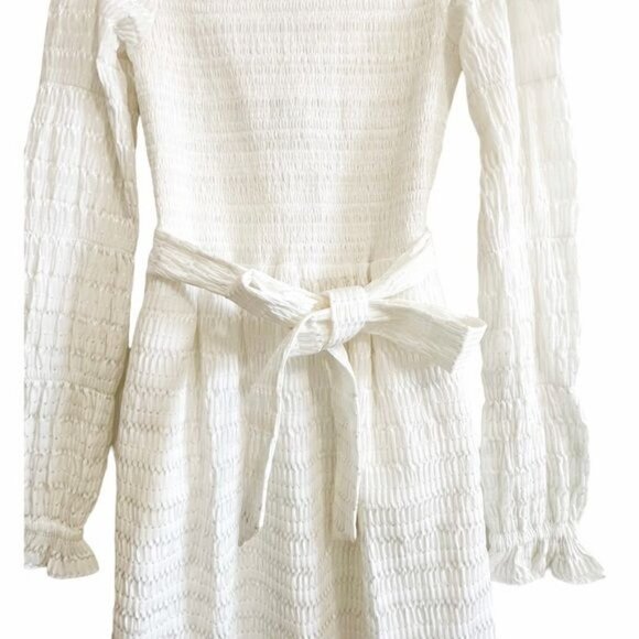 New with Tag, Rebecca Vallance Jame off-the-shoulder belted midi dress, Size 4US - Picture 3 of 11